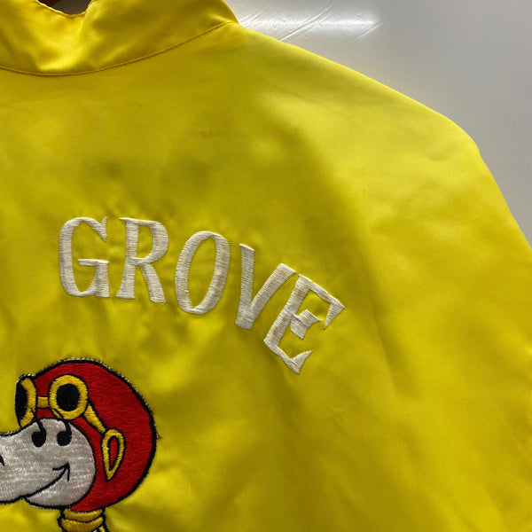 【曜日割引対象外】 ヴィンテージ vintage 60's 70's PEANUTS スヌーピー 刺繍 レーシングジャケット ジャケット イエロー 201MT-4862 VB