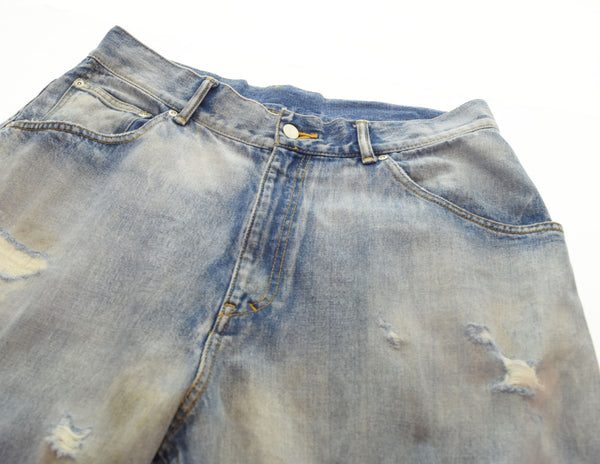 アンセルム ANCELLM  SELVEDGE TAPERED 5P DENIM PANTS デニムパンツ 青 デニム ブルー 3 103MB-382
