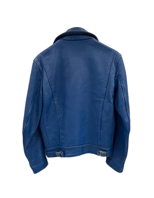 ルイスレザー Lewis Leathers サイクロン ヴィンテージターコイズ 青 ダブルライダース レザージャケット 38 ジャケット ブルー 101MT-5276