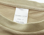 ナンバーナイン NUMBER (N)INE 02AW アーカイブ ジョージ期 NOWHERE MAN プリントTシャツ 4 Tシャツ ベージュ 103MT-2049