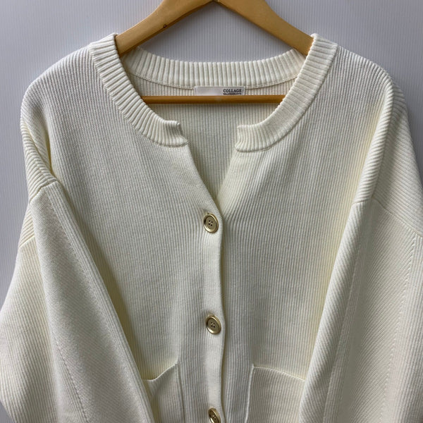 コラージュガギャルダガランテ COLLAGE GALLARDAGALANTE ウェットライクカーディガン CLZ1051205A0004 カーディガン ホワイト フリーサイズ 201LT-443