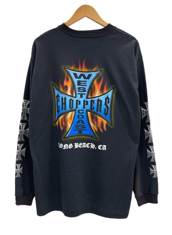 ウエストコーストチョッパーズ  West Coast Choppers WCC ロゴプリント ロングスリーブTシャツ ロンT ブラック 101MT-3363