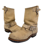 レッドウィング RED WING ENGINEER BOOT レザーブーツ スエード スチールトゥ 8268 メンズ靴 ブーツ エンジニア ベージュ 8 1/2 D 101sh-2047