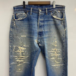 【曜日割引対象外】 リーバイス Levi's 60's 70's 501 BIG E 足長R ボタン裏16 W37 デニム ブルー 201MB-1102 VB