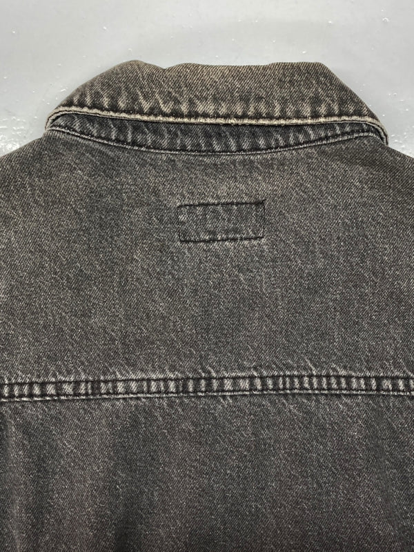ダブルアールエル RRL 90s 90年代 DENIM JACKET デニム ジャケット 先染め ブラックデニム Gジャン 2nd 三ツ星タグ シンチバック Ralph Lauren 黒 ジャケット 無地 ブラック 104MT-1388