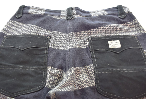 ウエストライド WESTRIDE ヘリンボーン ボーダー柄 パンツ ボトムスその他 ブラック 34 103MB-662