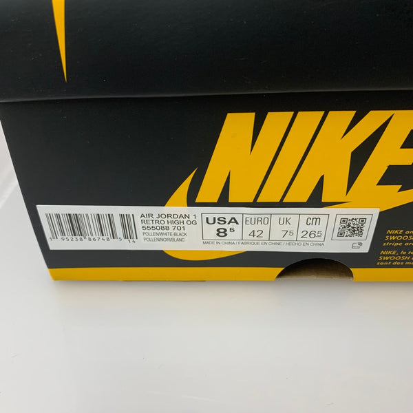ナイキ NIKE AIR JORDAN 1 RETRO HIGH OG 555088-701 メンズ靴 スニーカー イエロー 26.5cmサイズ 201-shoes1544