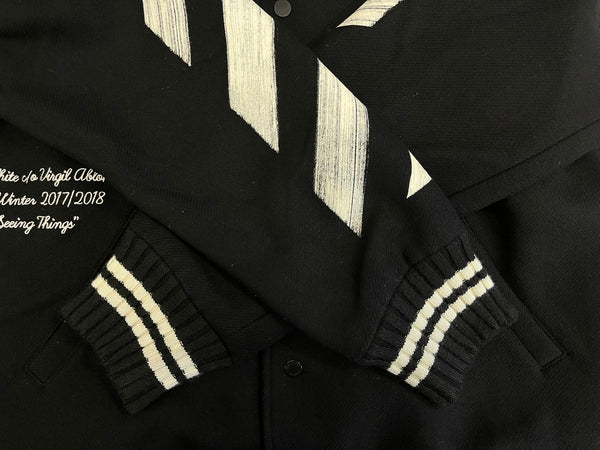 オフホワイト Off-White クロスアロー スタジャン ブルゾン 黒 ジャケット ブラック Mサイズ 101MT-4148