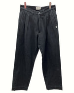 ダブルタップス WTAPS 21AW TUCK 01 タック TROUSERS COTTON FLANNEL トラウザーズ フランネル パンツ 黒 無地 212TQDT-PTM01 ボトムスその他 ブラック サイズ 1 104MB-95