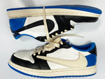 ジョーダン JORDAN Travis Scott × Fragment × Nike Air Jordan 1 Low OG SP Military Blue トラヴィススコット × フラグメント × ナイキ エアジョーダン1 ロー OG SP ミリタリー ブルー DM7866-140 レディース靴 スニーカー ホワイト 23.5cm 101sh-2105