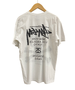 ステューシー STUSSY × mastermind JAPAN 8 Ball Skull Tee Tシャツ ホワイト Mサイズ 201MT-2766