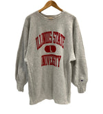 チャンピオン Champion 90's 90年代 ヴィンテージ vintage 刺繍タグ REVERSE WEAVE リバースウィーブ 3段プリント カプセル カレッジ  アメリカ製 MADE IN USA XXL スウェット グレー 3Lサイズ 101MT-4101
