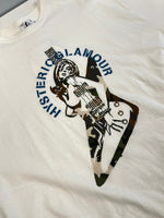 ヒステリックグラマー HYSTERIC GLAMOUR 21ss GUITAR GIRL ギター ガール 刺繍 白 02212CT04 XL Tシャツ ホワイト LLサイズ 101MT-5036