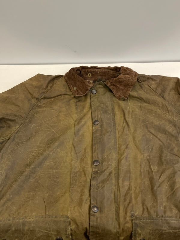 バブアー BARBOUR 90's 90年代 3ワラント GAMEFAIR ゲームフェア ワックス コットン オイルドジャケット ハーフコート VINTAGE ヴィンテージ A123 ジャケット カーキ 101MT-5233