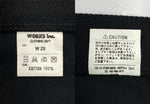 アイアンハート IRON HEART BOOTSCUT PANTS ブーツカット パンツ フレア ジップフライ TALONジップ デニム ジーンズ 黒 ロゴ デニム ブラック サイズ W29 104MB-172