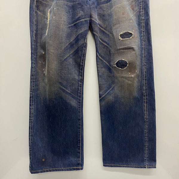 【曜日割引対象外】 リーバイス Levi's Levi’s Vintage Clothing LVC 501XX ローライズウォーンハードカスタマイズド 55年 55501 デニム ブルー W36サイズ 201MB-852 VB