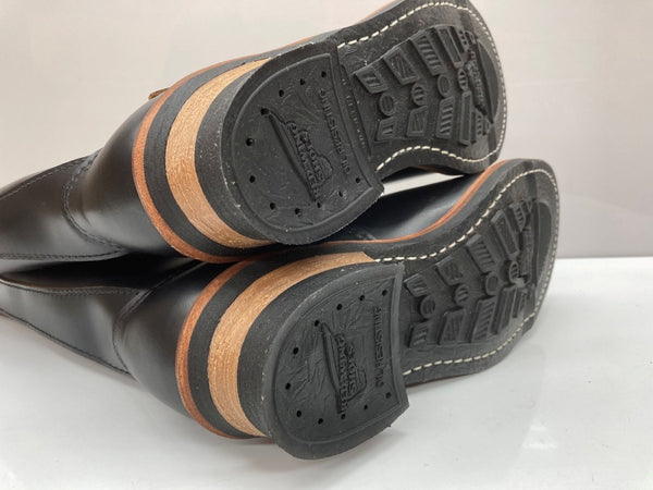 レッドウィング RED WING 11INCH ENGINEER BOOTS Stovepipe エンジニア ブーツ ストーブパイプ ロング バイク 革靴 シューズ 黒 2966 メンズ靴 ブーツ エンジニア ブラック サイズ 8D 104S-1053