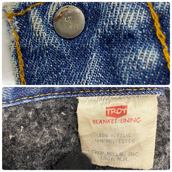 【曜日割引対象外】 リーバイス Levi's 70's 70505-0327 USA製 TROYブランケット ヴィンテージ ジャケット ブルー 201MT-3682 VB