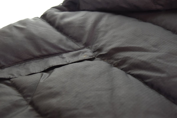 US US古着 80s Woods リップストップ中綿ジャケット Made in CANADA 短丈 ボックスシルエット 80's カナダ製 ジャケット ブラック 103MT-3008