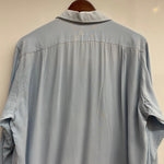 【曜日割引対象外】 ヴィンテージ vintage 50's~ DONEGAL レーヨン オープンカラー 長袖シャツ ブルー 201MT-4611 VB