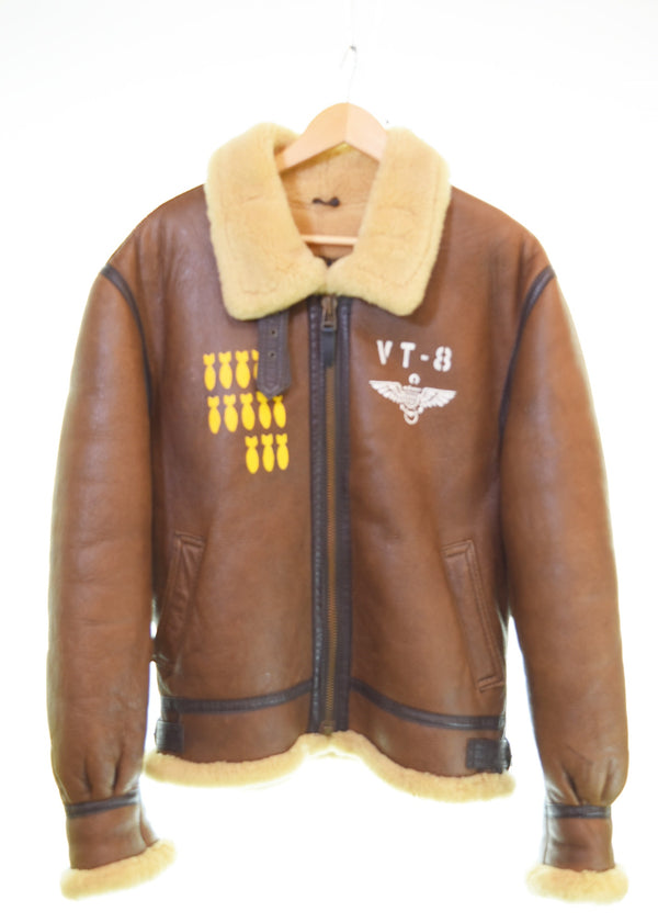 US US古着 Old US ARMY AIR FORCE B3 Flight Jacket フライトジャケット AC-1950  ジャケット ブラウン Mサイズ 103MT-3362