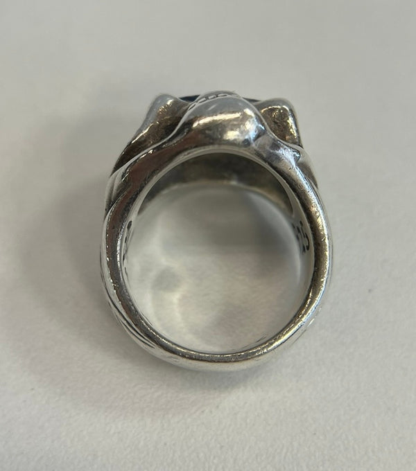 ビルウォールレザー BILL WALL LEATHER スカルリング ストーン 925刻印 ドクロ シルバーリング メンズジュエリー・アクセサリー 指輪・リング シルバー 101goods-176