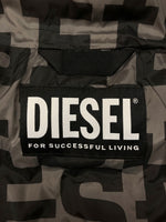 ディーゼル DIESEL W-STEP-MON JACKET 中綿 ジャケット モノグラム パフ パテッド グラデーション 黒 A08150 ジャケット ロゴ ブラック Lサイズ 104MT-860