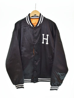 ハフ HUF BACK 2 BACK REVERSIBLE JACKET リバーシブル ジャケット ボンバージャケット 黒 JK00451 ジャケット ブラック Lサイズ 103MT-2686