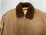 ラルフローレン RalphLauren 90s 90年代 ボアジャケット フライトジャケット ムートン シープスキン 茶 ジャケット 無地 ブラウン Lサイズ 104MT-2238