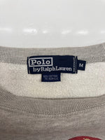 ラルフローレン RalphLauren 90s POLO BEAR SWEATSHIRT ポロ ベア スウェットシャツ トレーナー 裏起毛 灰 スウェット ロゴ グレー Mサイズ 104MT-2303