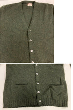 マックレガー McGREGOR 60's 60年代 モヘア混 カーディガン ポケット付き MADE IN USA アメリカ製 VINTAGE ヴィンテージ カーディガン グリーン Lサイズ 101MT-5189