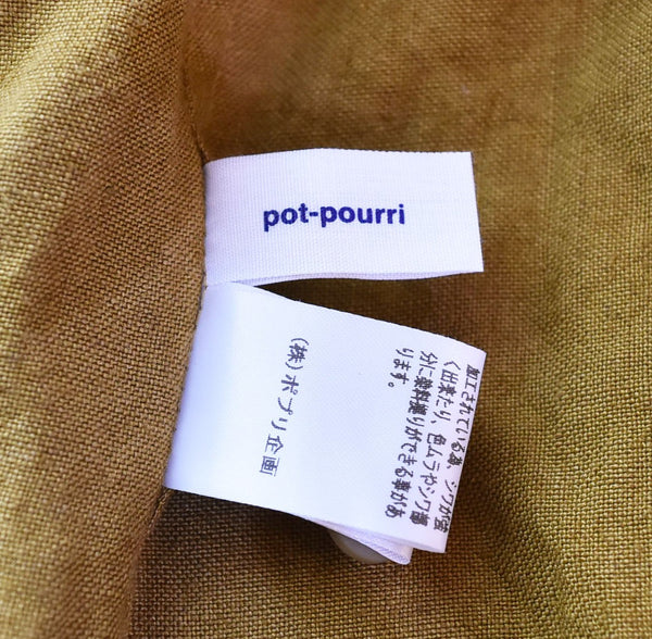 ポプリ企画 pot-pourri LINEN DRESS リネン ワンピース 麻 100% 天然素材 MADE IN JAPAN 日本製 30220 ワンピース ブラウン 103LT-137