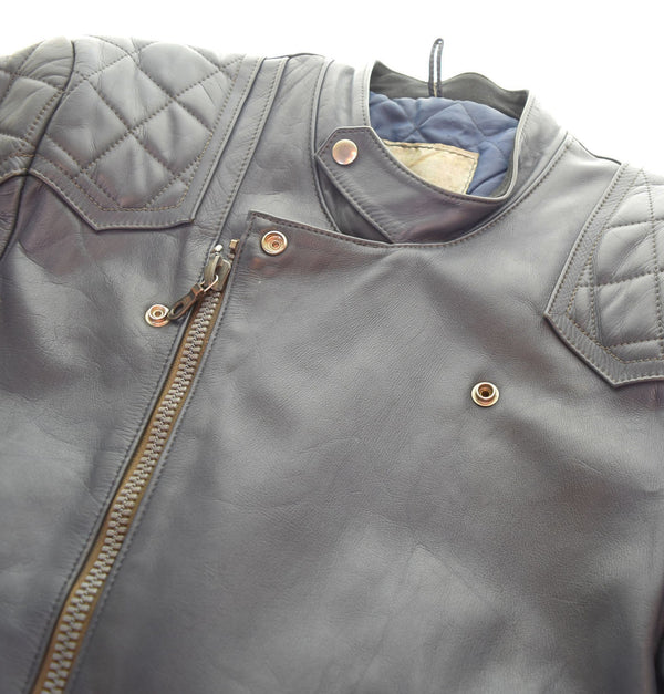 ルイスレザー LEWIS LEATHERS 80s SUPER MONZA LEATHER JACKET スーパーモンザ レザージャケット ライダース ネイビー ジャケット ネイビー 103MT-2352