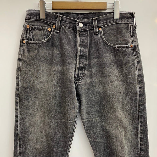 【曜日割引対象外】 リーバイス Levi's 90's 501 USA製 後染め デニム ブラック W32 L30サイズ 201MB-1204 VB