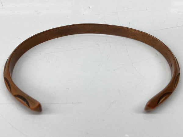 インディアンジュエリー Indian Jewelry Copper Bangle コッパー バングル Wheeler Manufacturing WM ブレスレッド メンズジュエリー バングル・ブレスレット 総柄 オレンジ 104A-76
