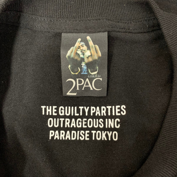 ワコマリア WACKO MARIA 23SS 2PAC CREW NECK T-SHIRT Tシャツ ブラック Lサイズ 201MT-4448