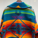 【曜日割引対象外】 ペンドルトン PENDLETON 70's 80's ネイティブ柄 ウールコート USA製 ジャケット マルチカラー Lサイズ 201MT-4775 VB