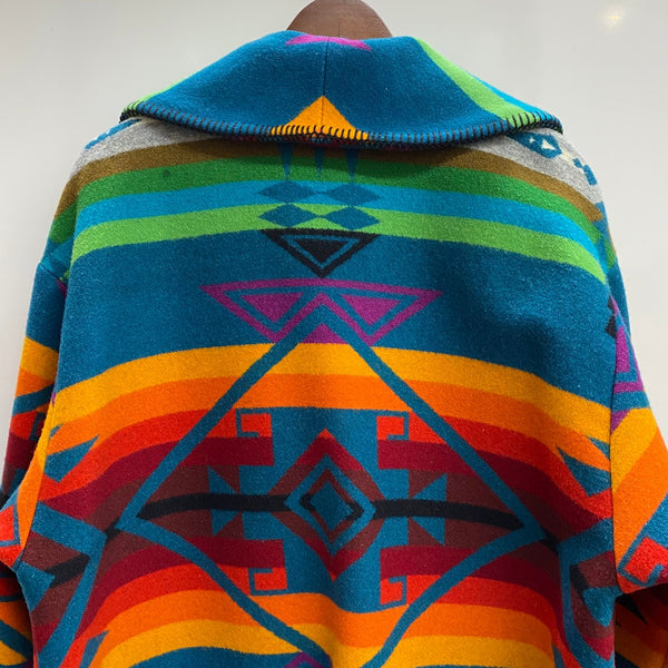 【曜日割引対象外】 ペンドルトン PENDLETON 70's 80's ネイティブ柄 ウールコート USA製 ジャケット マルチカラー Lサイズ 201MT-4775 VB