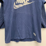 【曜日割引対象外】 ナイキ NIKE 80's 紺タグ フットボールT USA製 長袖カットソー ネイビー Lサイズ 201MT-3335 VB