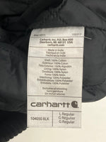 カーハート Carhartt Washed Duck Insulated Active Jacket ウォッシュドダック インサレート アクティブジャケット 企業モノ 104050 BLK ジャケット ブラック Lサイズ 101MT-3343