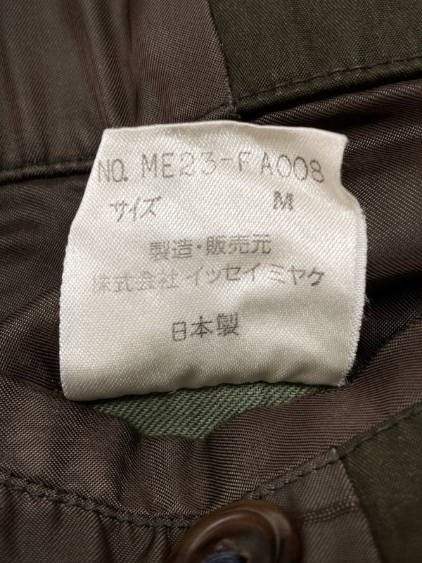 イッセイミヤケ ISSEY MIYAKE 90s NYLON LONG COAT ナイロン ロング コート アーカイブ アウター ジャケット 緑 ME23-FA008 コート 無地 カーキ Mサイズ 104MT-826