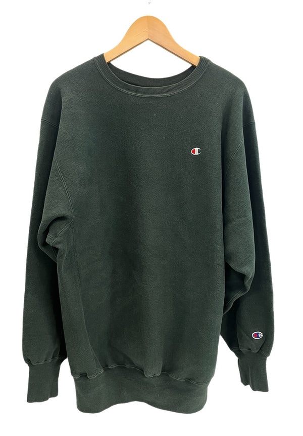 チャンピオン Champion 90s～ ヴィンテージ vintage 刺繍タグ リバースウィーブ REVERSE WEAVE US古着 USA製 アメリカ製 緑 XXL スウェット グリーン 3Lサイズ 101MT-4403