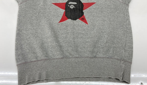 アベイシングエイプ A BATHING APE 香港行政区第一支店 オープン記念 スウェット トレーナー 灰 スウェット ロゴ グレー Lサイズ 104MT-1926