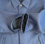 エンポリオ・アルマーニ EMPORIO ARMANI ブラッシュドウール混フェルト ジャケット 青 H31R02 C1452 EU46 コート ブルー 101MT-5012