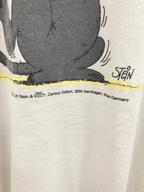 US US古着 STEIN アニマルTシャツ ねずみ  Tシャツ ホワイト Mサイズ 101MT-2687