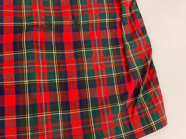 ヴィンテージ vintage ～60's 60年代 JANTZEN 開襟シャツ オープンカラー ループカラー ボックス タータンチェック  vintage ヴィンテージ made in USA アメリカ製 半袖シャツ レッド Mサイズ 101MT-4136