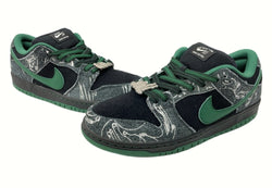 ナイキ NIKE 24年製 × THERE SKATEBOARDS ゼア スケートボード SB DUNK LOW ダンク ロー 緑 黒 HF7743-001 メンズ靴 スニーカー グリーン 27.5cm 104-shoes440