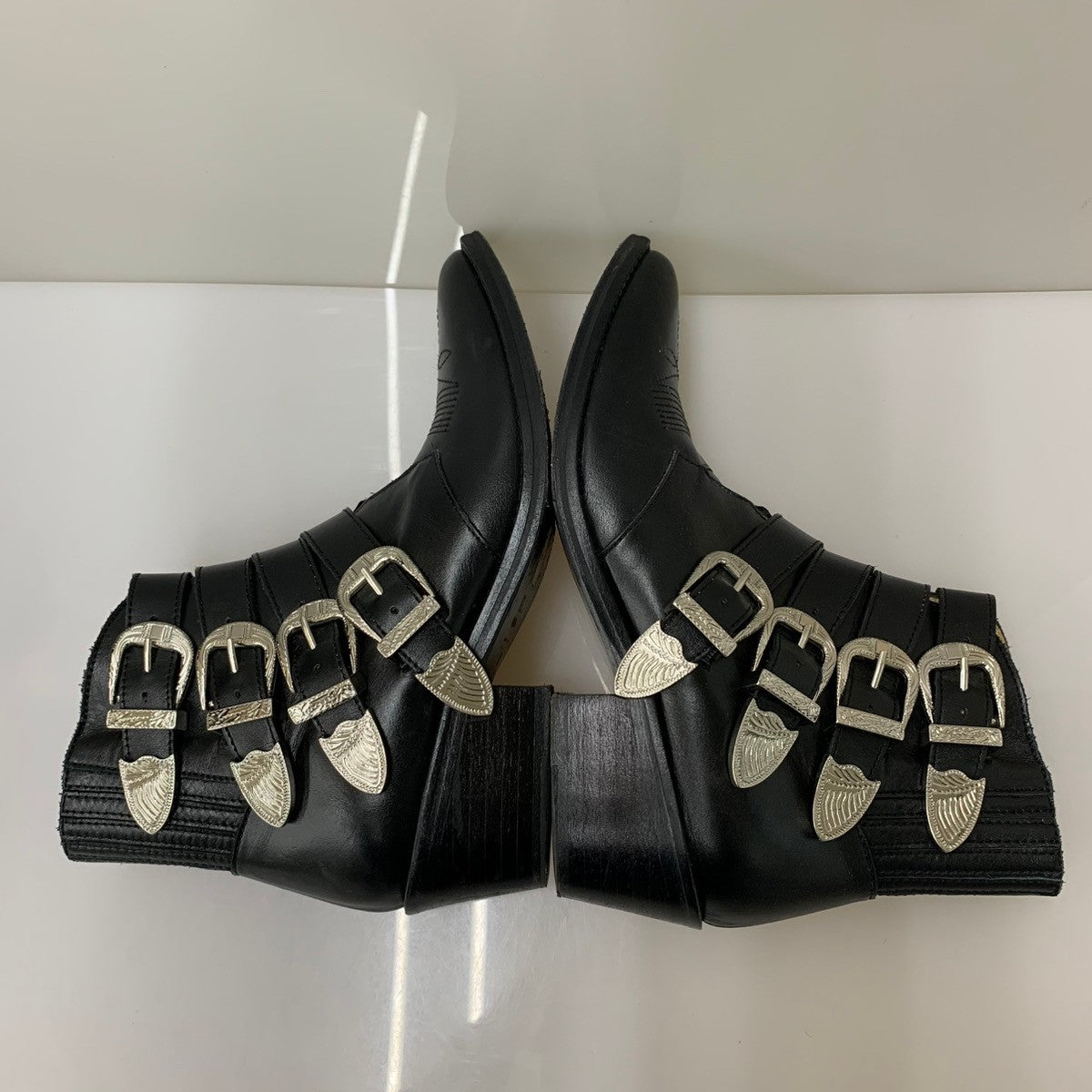 TOGA PULLA トーガ　メタル カウボーイブーツ　サイズ37 トーガプルラ TOGA PULLA フォーメタルカウボーイ レザーブーツ