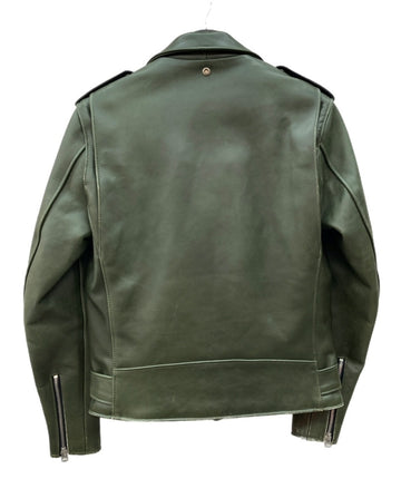 ショット SCHOTT ONESTAR 613UST 7164 D.Green ワンスター ダブルライダース ジャケット レザー ジャケット 緑 サイズ 38 ジャケット 無地 グリーン 104MT-2328