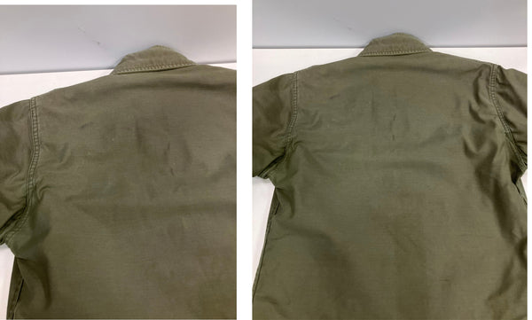 ミリタリー military 80's 80年代 US NAVY 米軍実物 A-2 デッキジャケット VINTAGE ヴィンテージ ジャケット カーキ Sサイズ 101MT-5037